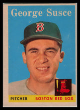 Load image into Gallery viewer, 1958 Topps George Susce #189 - Boston Red Sox - Vintage