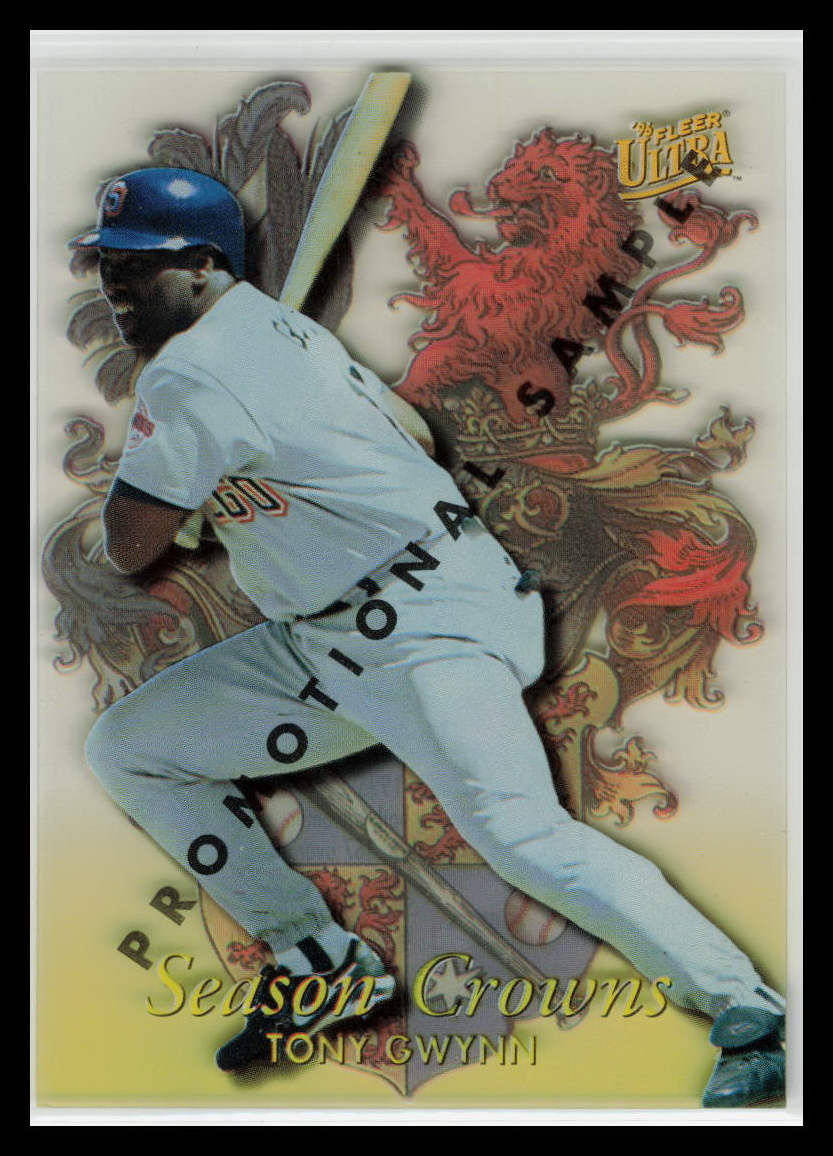 1996 Fleer Ultra Tony Gwynn Season Crowns Acetate SP Insert Promotional #2 Padres