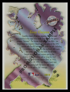 1996 Fleer Ultra Tony Gwynn Season Crowns Acetate SP Insert Promotional #2 Padres