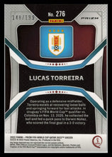 Load image into Gallery viewer, 2022 Panini Prizm World Cup Qatar Blue Wave Prizm 148/199 Lucas Torreira #276