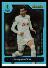Load image into Gallery viewer, 2021-22 Topps Merlin UCL #71 Heung-Min Son Aqua Refractor 112/199 Tottenham