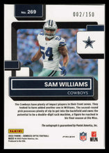 Load image into Gallery viewer, 2022 Panini Donruss Optic Sam Williams #269 RC Auto 142/150 Cowboys