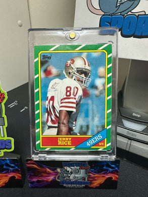 JERRY RICE 1986 Topps Football #161 San Francisco 49ers HOF Rookie Card