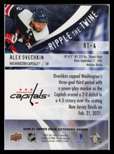 Load image into Gallery viewer, Alex Ovechkin - 2020-21 Upper Deck Extended Series Ripple The Twine RT-4