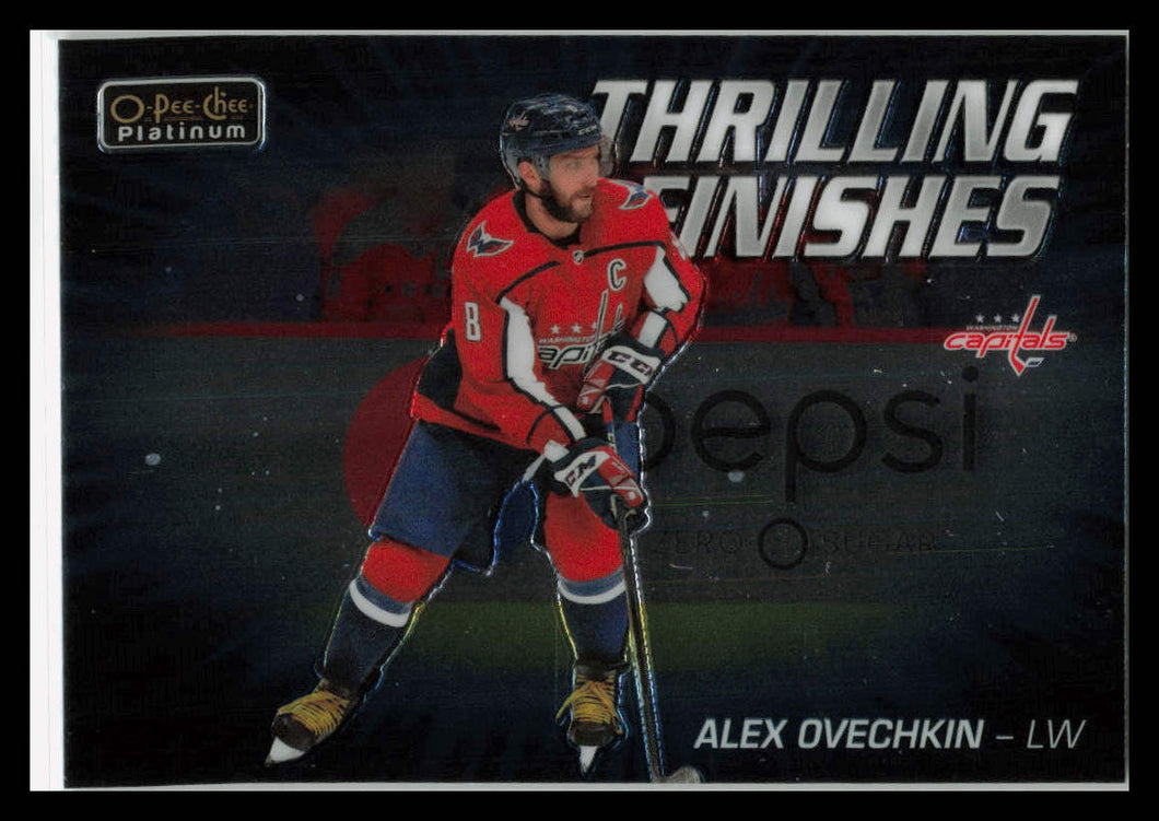 2019-20 O-Pee-Chee Platinum Thrilling Finishes #TF14 Alexander Ovechkin