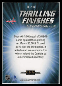 2019-20 O-Pee-Chee Platinum Thrilling Finishes #TF14 Alexander Ovechkin