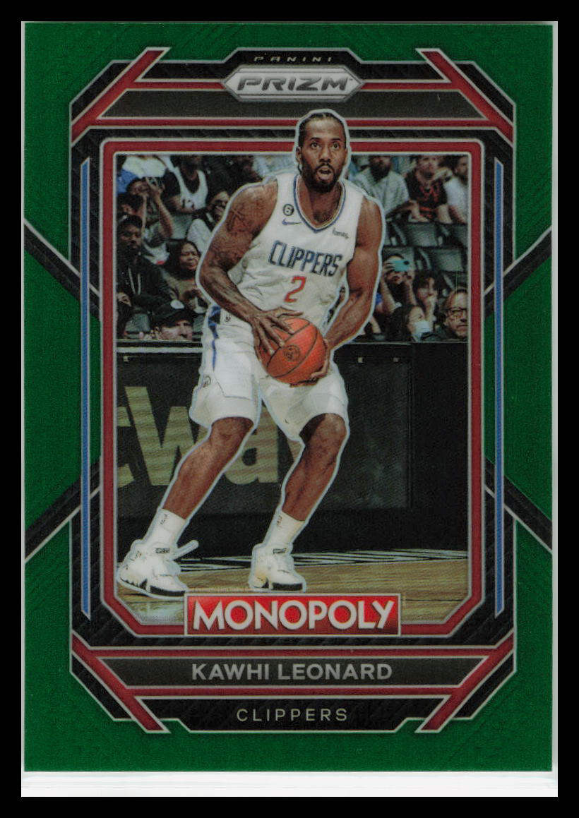 2022 PRIZM MONOPOLY. Kawhi Leonard GREEN Prizm SP 21/24