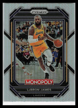 Load image into Gallery viewer, 2022-23 Panini Prizm NBA Monopoly LeBron James Silver Card # 40 Lakers