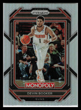 Load image into Gallery viewer, 2022-23 Panini Monopoly Prizm DEVIN BOOKER Silver Prizm Phoenix Suns #71