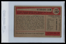 Load image into Gallery viewer, 1954 Bowman #187 VERNON LAW - PITTSBURGH PIRATE