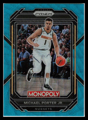 2022-23 Panini Prizm Monopoly Michael Porter Jr. TEAL Wave SP #24 Denver Nuggets