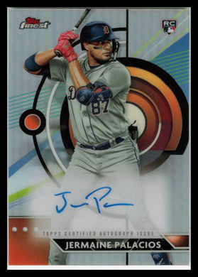 2023 Topps Finest Jermaine Palacios Rookie Auto Detroit Tigers RC #FA-JPA