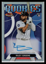 Load image into Gallery viewer, 2023 Topps Finest Riley Greene Finest Rookies on Card Auto RDA-RG Tigers