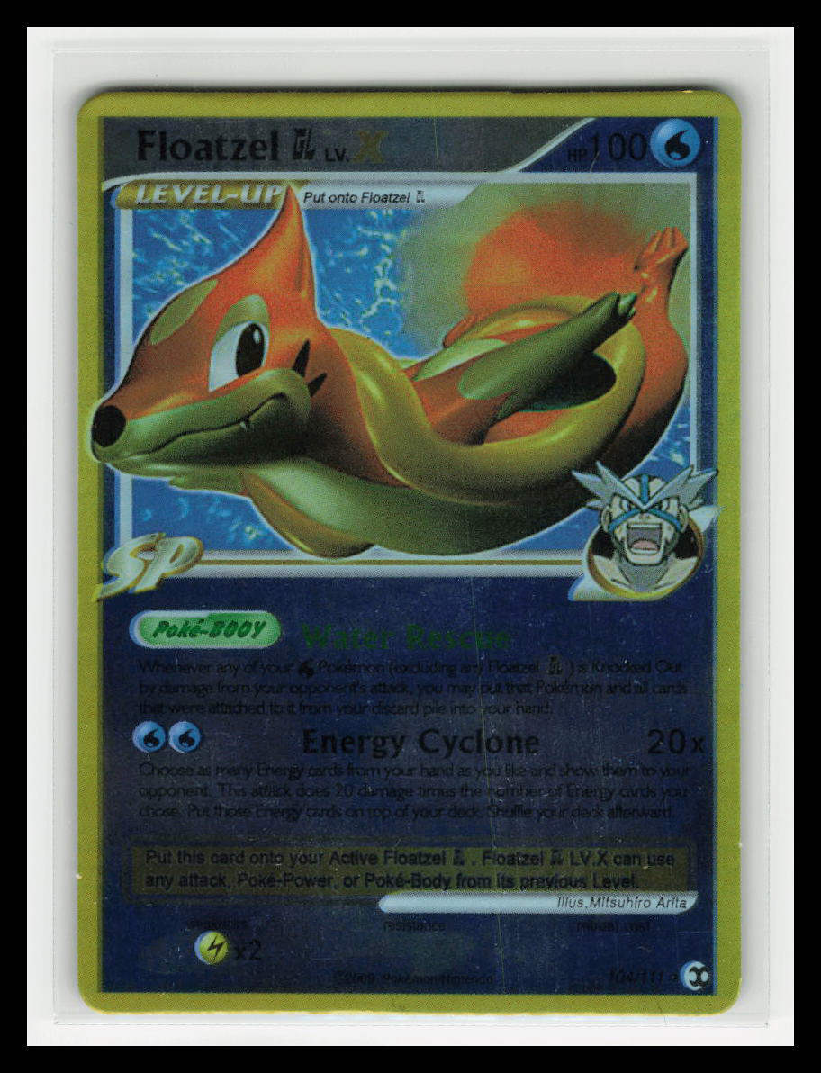 Floatzel GL Lv.X Rising Rivals Ultra Rare Holo 104/111 Pokémon Card 2009