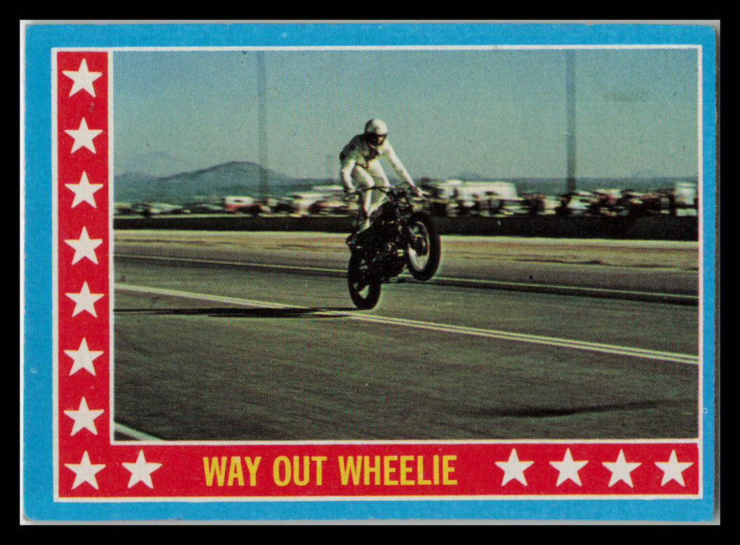 1974 TOPPS VINTAGE EVEL KNIEVEL #6 RARE Nice Vintage