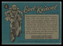 Load image into Gallery viewer, 1974 TOPPS VINTAGE EVEL KNIEVEL #6 RARE Nice Vintage