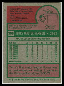 1975 Topps #399 Terry Harmon