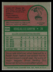 1975 Topps #454 Doug Griffin