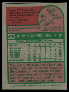 1975 Topps #470 Jeff Burroughs