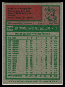 1975 Topps #349 Ray Sadecki