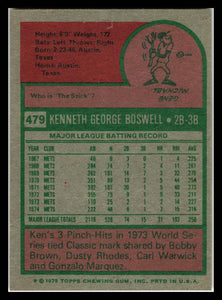 1975 Topps #479 Ken Boswell