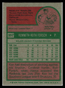 1975 Topps #357 Ken Forsch