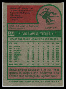 1975 Topps #283 Steve Foucault