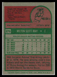 1975 Topps #279 Milt May