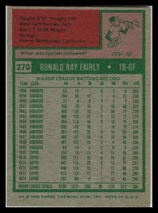 1975 Topps #270 Ron Fairly