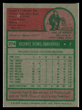 Load image into Gallery viewer, 1975 Topps #274 Vicente Romo