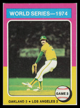 Load image into Gallery viewer, 1975 Topps #463 1974 World Series Game 3