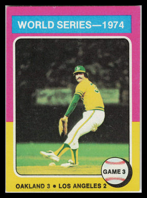 1975 Topps #463 1974 World Series Game 3