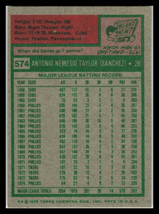 1975 Topps #574 Tony Taylor