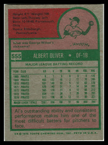 1975 Topps #555 Al Oliver