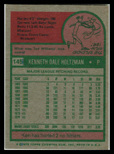 1975 Topps #145 Ken Holtzman