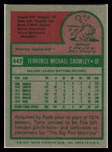 Load image into Gallery viewer, 1975 Topps #447 Terry Crowley