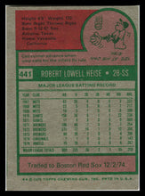 Load image into Gallery viewer, 1975 Topps #441 Bobby Heise