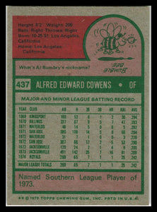 1975 Topps #437 Al Cowens