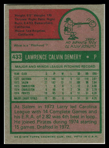 1975 Topps #433 Larry Demery