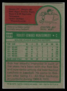 1975 Topps #559 Bob Montgomery