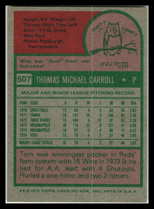 1975 Topps #507 Tom Carroll