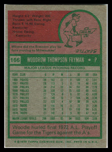 1975 Topps #166 Woodie Fryman