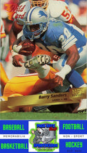 Load image into Gallery viewer, 1993 Wild Card #124 Barry Sanders M/F 20 Stripe NM