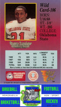 Load image into Gallery viewer, 1991 Wild Card Draft #106 Barry Sanders M/F 5 Stripe NM