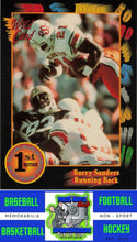Load image into Gallery viewer, 1991 Wild Card Draft #106 Barry Sanders M/F 5 Stripe NM