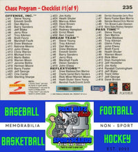 Load image into Gallery viewer, 1995 Score #235 Chase Program Checklist CL, PROMO M/F Promotional Backs NM