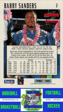 Load image into Gallery viewer, 1995 Score #2 Barry Sanders M/F Promotional Backs NM