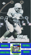 Load image into Gallery viewer, 1991 Upper Deck #GB1 Barry Sanders M/F Game Breaker Holograms NM