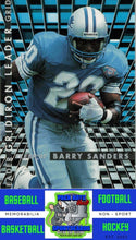 Load image into Gallery viewer, 1995 Fleer #5 Barry Sanders M/F Gridiron Leaders NM