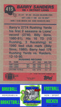 Load image into Gallery viewer, 1991 Topps #415 Barry Sanders M/F NM